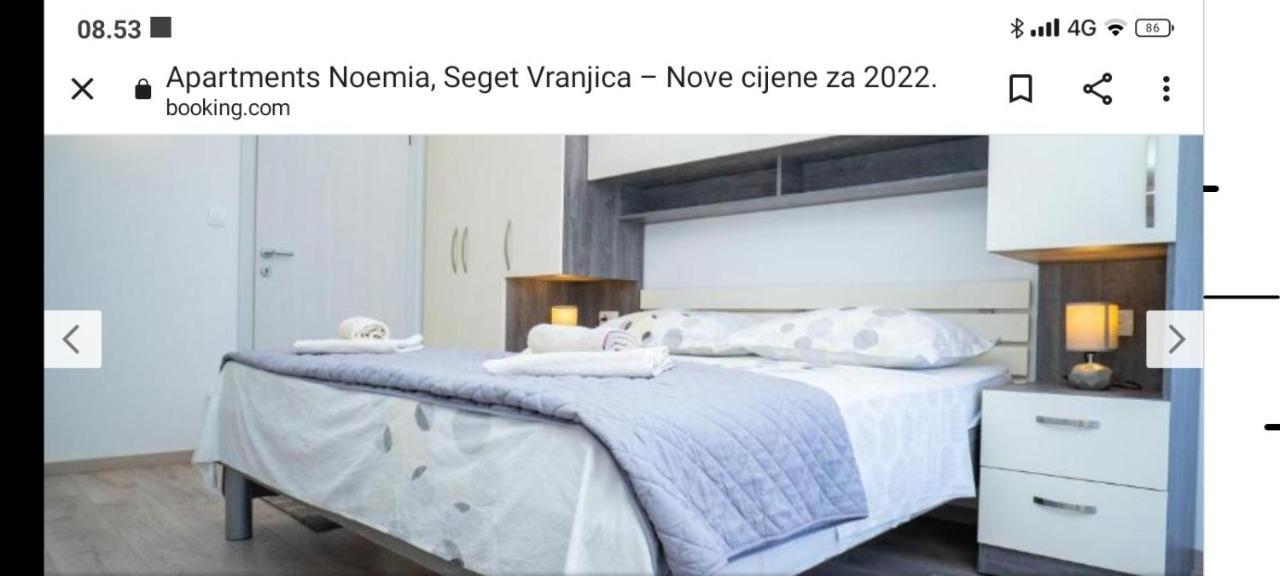 Apartmentt Vinko Bilota Seget Vranjica Buitenkant foto